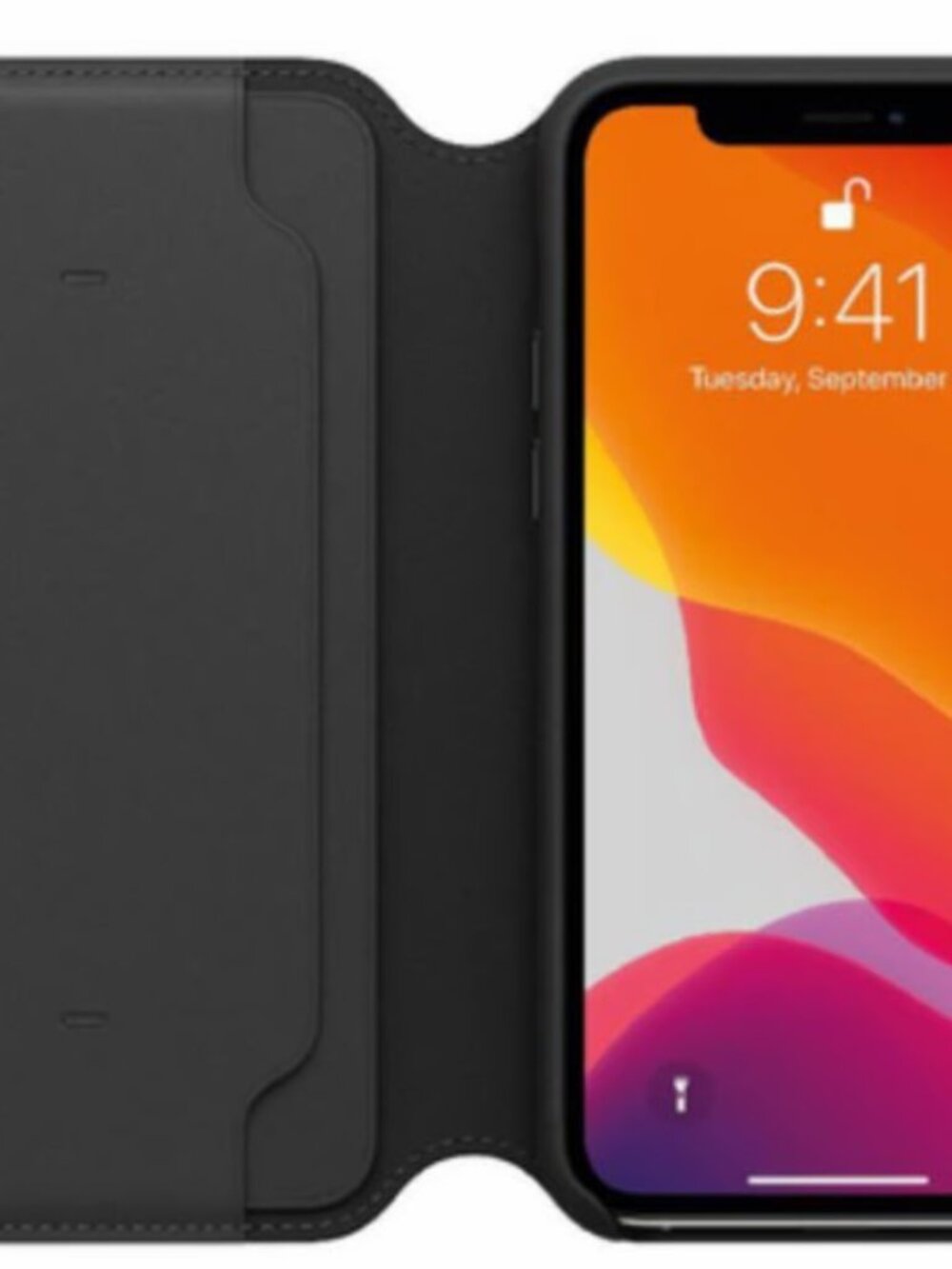 Apple Leather Folio Case – iPhone 11 Pro (5.8”) Black  NWT Genuine Apple Leather